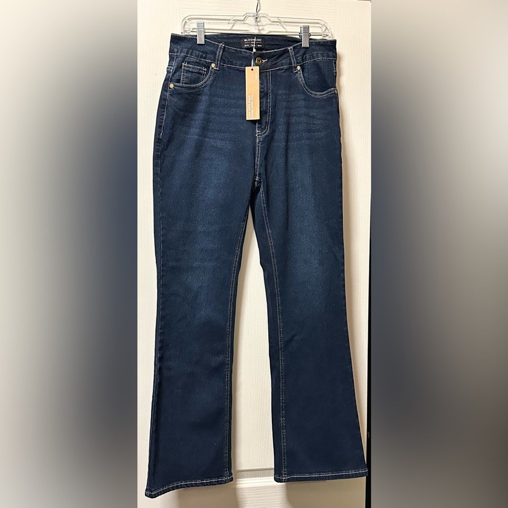 BloomChic Dark Blue Slimming High Rise Jeans